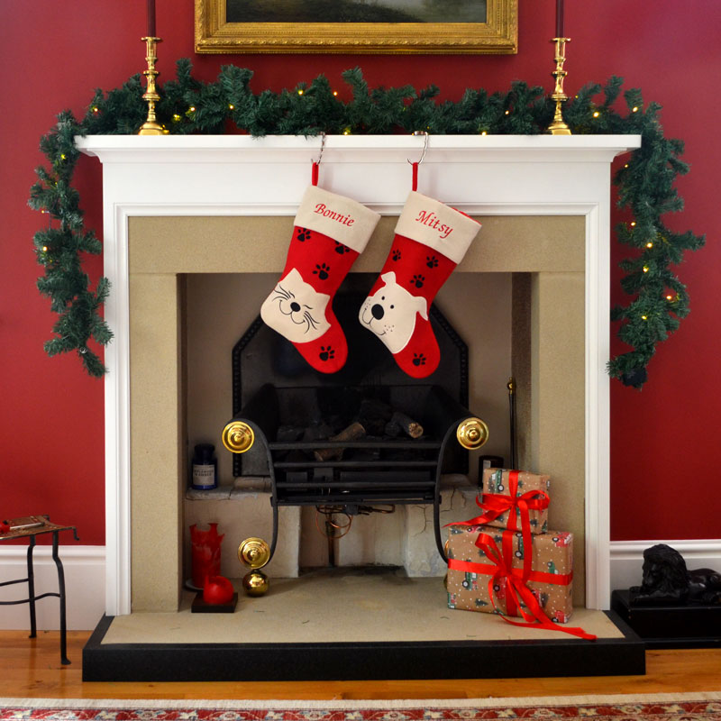 Luxury Deluxe Personalised Pet Christmas Stocking | Dog or Cat Stockings for Christmas