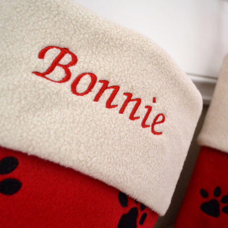 Luxury Deluxe Personalised Pet Christmas Stocking | Dog or Cat Stockings for Christmas