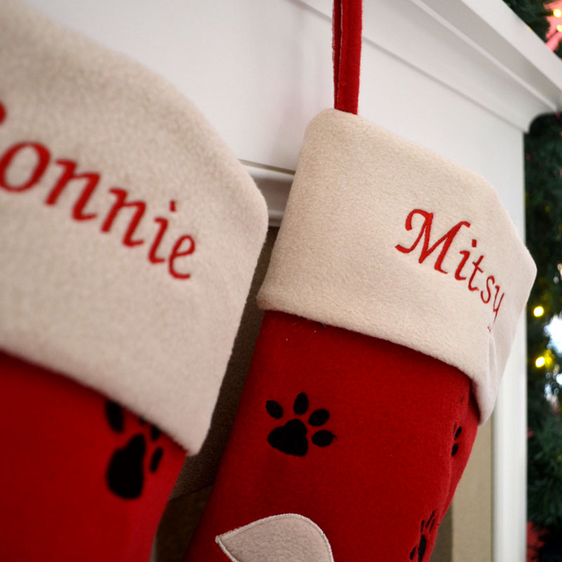 Luxury Deluxe Personalised Pet Christmas Stocking | Dog or Cat Stockings for Christmas