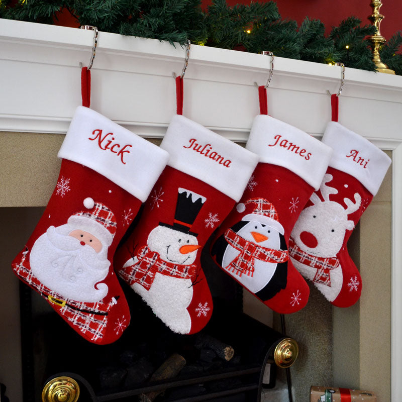 Personalised Fluffy Christmas Stocking