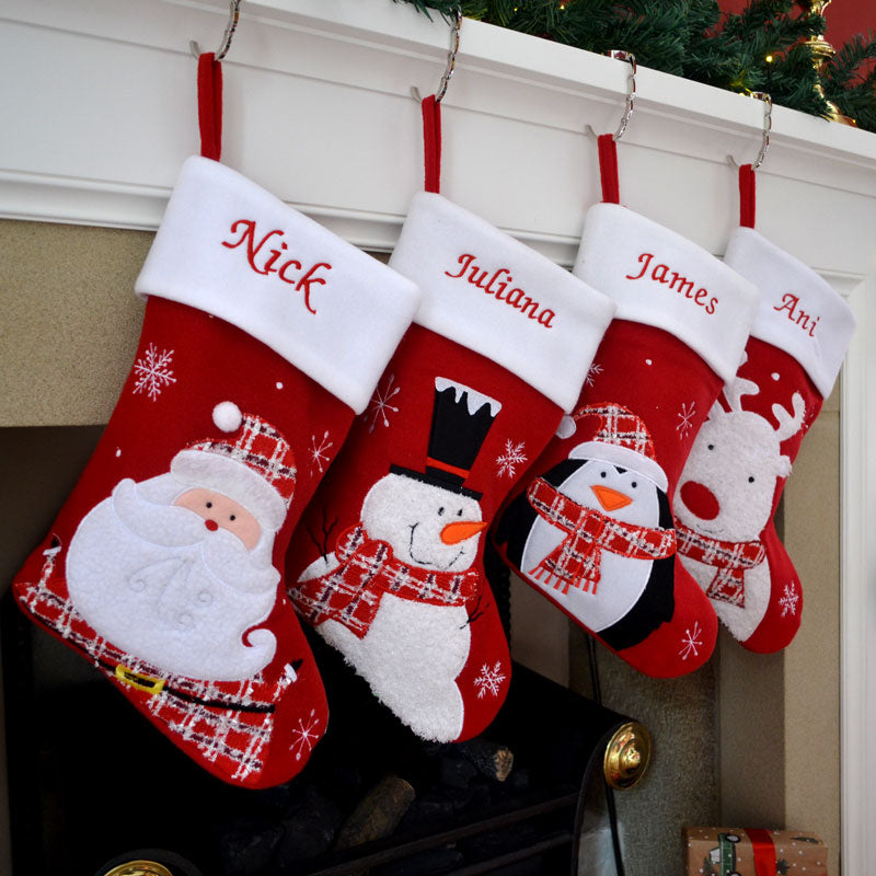 Personalised Fluffy Christmas Stocking