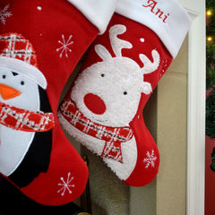 Personalised Fluffy Christmas Stocking