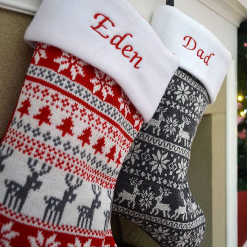 Personalised Luxury Nordic Christmas Stocking