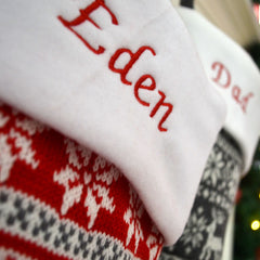 Personalised Luxury Nordic Christmas Stocking