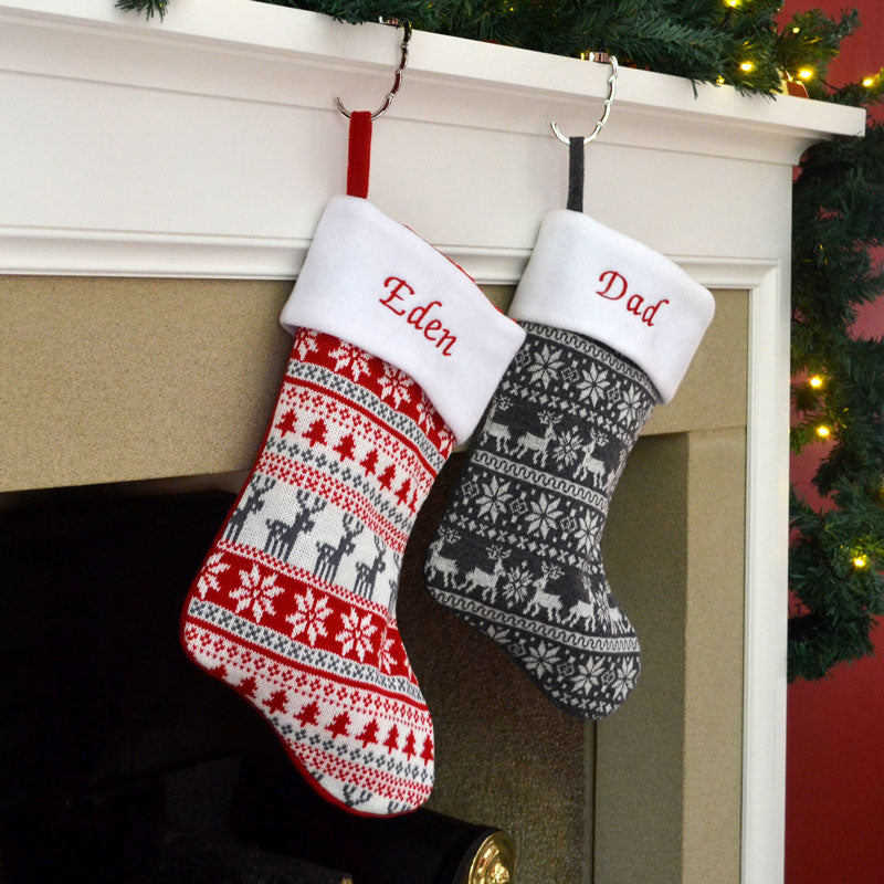 Personalised Luxury Nordic Christmas Stocking