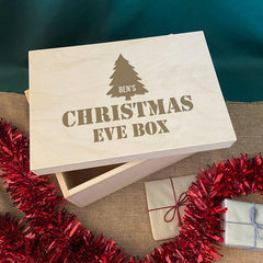 Personalised Christmas Eve Box Christmas Tree Design