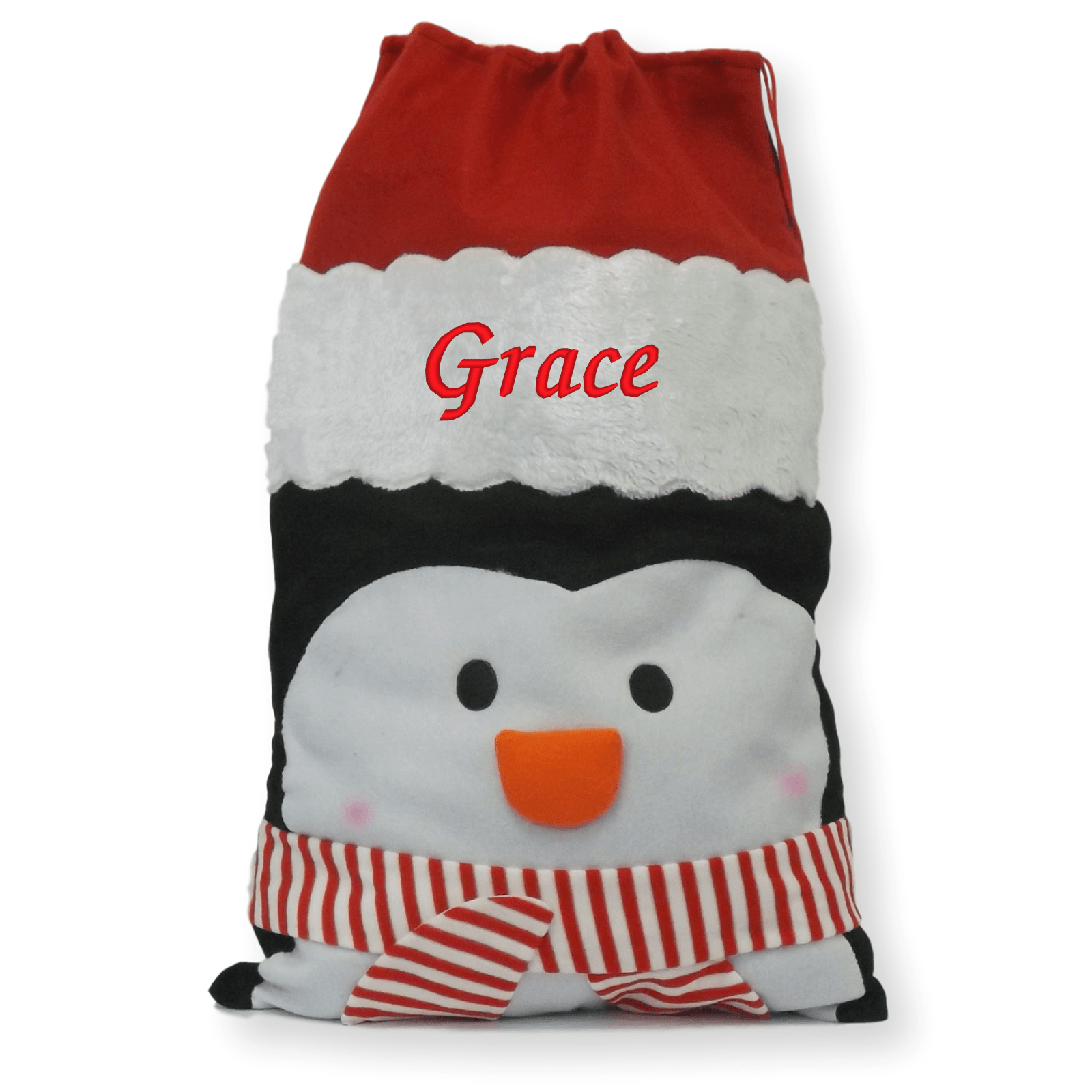 Luxury Personalised Embroidered Christmas Jumbo Xmas Character Santa Sacks - Personalised Christmas